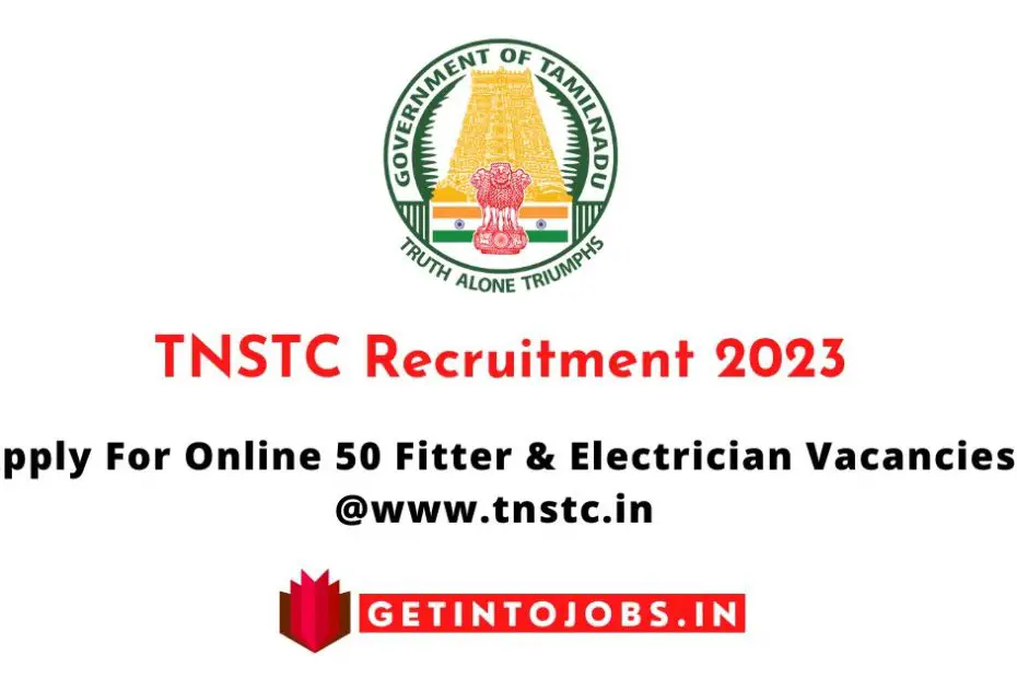 TNSTC Recruitment 2023 Apply For Online 50 Fitter & Electrician Vacancies